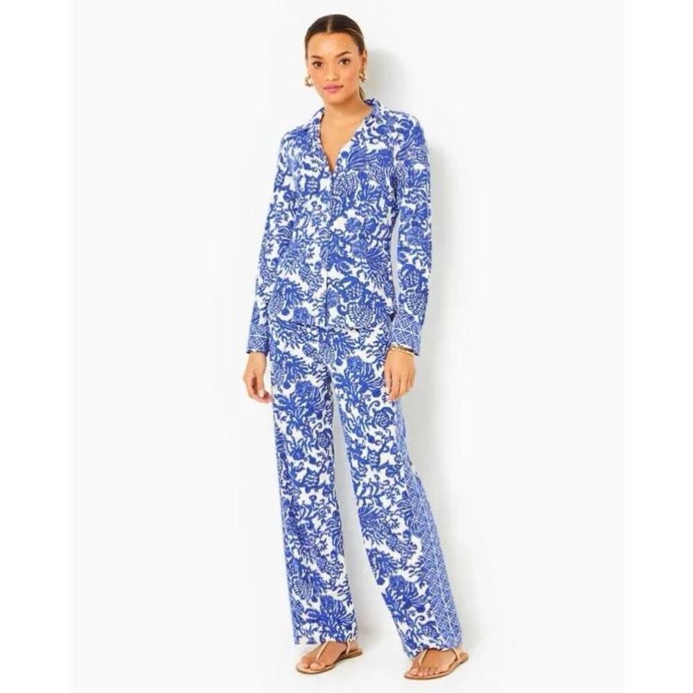 Lilly Pulitzer UPF 50+ 32" Grenada Knit Pant Size Large